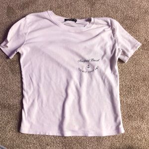 Brandy Melville white short sleeve graphic top